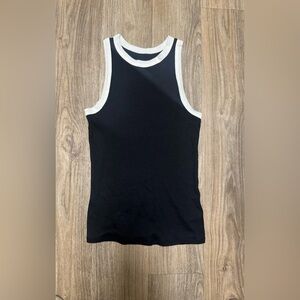 a new day Black Top with White Accents